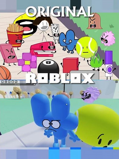 "tennis ball" 🎾 | Original VS Roblox Comparison (BFB 2)