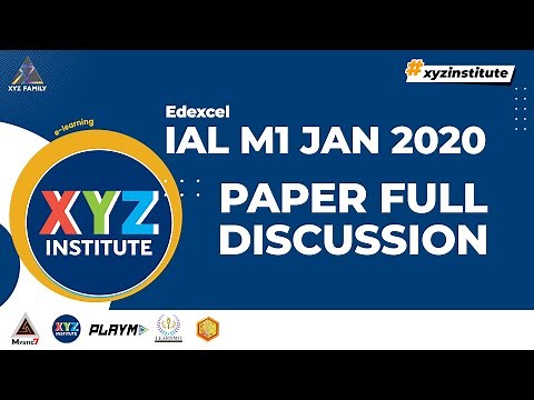 Edexcel IAL M1 WME01 Jan 2020 Paper