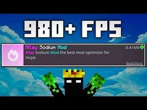 FPS BOOST for MCPE by Allay sodium v2 | lag fix for MCPE 1.21+ | day 6 of 100 days 100 mods 