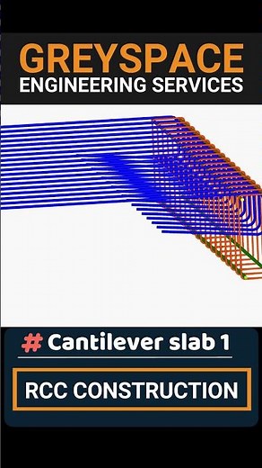 How to provide the cantilever slab reinforcement | Slab rebar details | 3D Animation