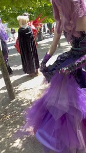 57K views · 879 reactions | Mals dress transformation at McM!  #descendants #disney #sewing #fashion #disneydescendants #cosplay #costume #mcmcomiccon | Rosie Somerville DIY fashion design | Facebook