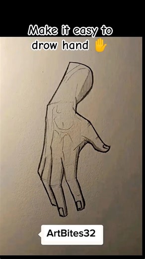make it easy to drow hand tutorial ✍️💯🤯 #ytshorts #pendrawing #artform