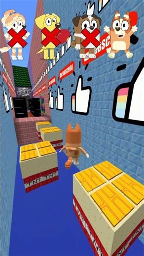 Who’s The Best 🤔 2 (Ohio Challenge 😱) Bluey 💙😰 #shorts #minecraft #roblox #bluey