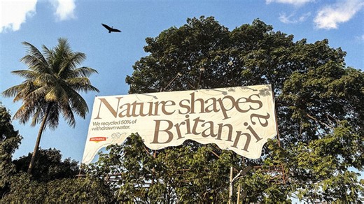 Britannia’s OOH campaign shapes itself with nature