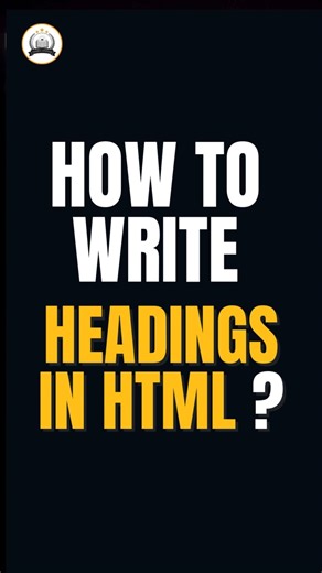 Learn how to write headings in HTML #brightfuture #coding #heading #programming #html #onlinecourse
