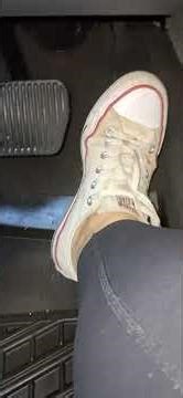 White Converse V8 Driving