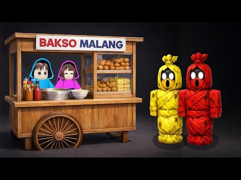 Yuta, Mio Dan Baby Celine Ajak Popo Dan Mimi Jualan Bakso Malang Ketemu Anomaly || ROBLOX
