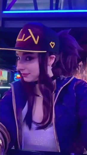 K/DA Akali Cosplay That Hits Different 😮‍🔥 | Enji Night #shorts