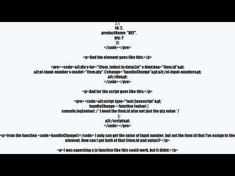 Vue JS : Getting Unique ID and Value of an array of input at the same time