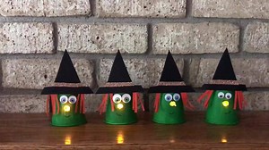 448K views · 299 reactions | Paper cup witches with glowing noses Find the tutorial here: https://nontoygifts.com/paper-cup-witch-craft/ | Easy kids crafts and activities - Non-Toy Gifts | Facebook
