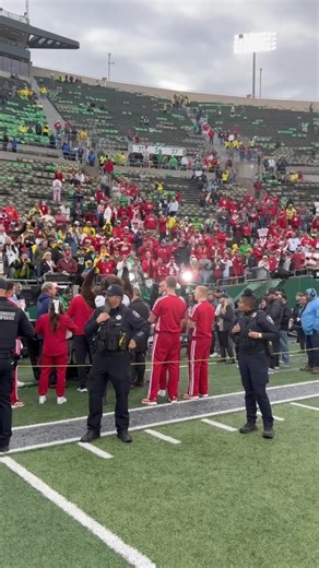Watch Indiana football fans celebrate historic upset win over Oregon in Eugene. | The Herald-Times