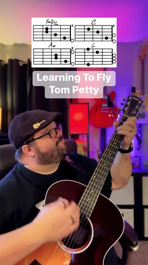 59K views · 793 reactions | Learning To Fly by Tom Petty! Tom Petty & The Heartbreakers Taylor Guitars #tompetty #taylorguitars #learningtofly #cover #song #coversongs #guitar #guitarra #guitare #music #musica #chevansmusic #musician #guitartutorial #acousticcover #learnguitar #musicteacher #guitarlessons #guitarteacher #guitarist #easy #beginner #chords #guitarchords | Chas Evans | Facebook