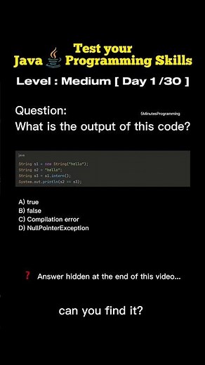 Day 1 | ‪@5minutesprogramming‬ Java Java to break into FAANG (copy me) #coding #shorts