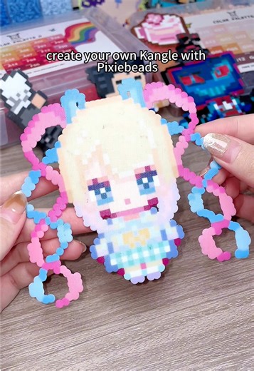 Create your own Kangle with PixieBeads 🤗❤️ The Best 2.6mm Mini Fuse Beads Ever 🎁 Grab yours at Pixiecraft.art 🛒 LINK IN BIO 🥳 #fusebeadscraft #pixiebeads #beads #foryoupage #beadsjewelry