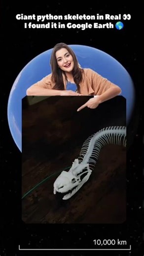 😱 I found PYTHON SKELETON 🦴📍GEO at the END ☝️ #googleearth #googlemaps#googlestreetview #streetview