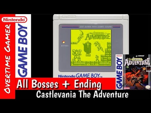 Castlevania the Adventure GAME BOY All Bosses No damage