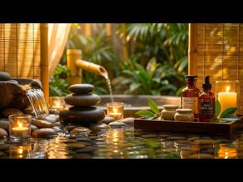 Luxury Spa Music | Zen Stones Water Sounds + Essential Oil Ambience