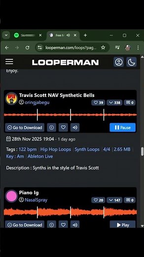 Free Sample loops website :- looperman #flstudio #flstudiogang #viralreels #musicproduction