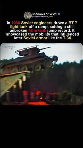 BT‑7 Tank’s 42m Jump – 1936 Soviet Armor Test
