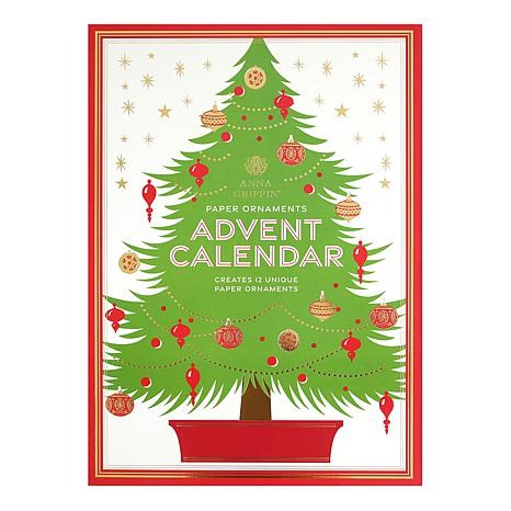 Anna Griffin® 12 Days of Christmas Paper Ornaments Advent Calendar | HSN