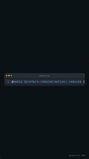 Learn prefers-reduced-motion in 30s