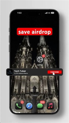 Save AirDrop Files Directly to iPhone Storage #iphone17 #airdrop