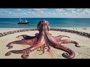 An Unprecedented Giant Octopus Haul | Deep-Sea Longline Fishing in Massive Numbers!