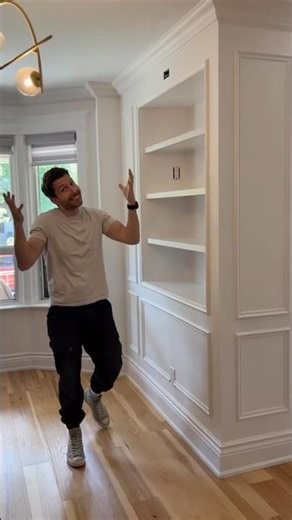 A Bookshelf On One Side & Shoe Storage On The Other - The Smartest Built-In Wall We’ve Made