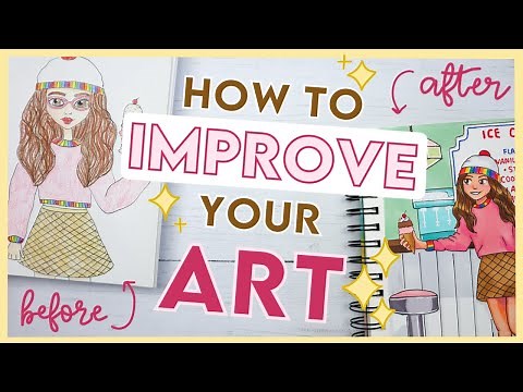 15 Tips to IMPROVE your ART // get better at drawing FAST in 2023 🎨✨