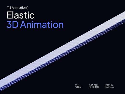 Elastic 3D Animation