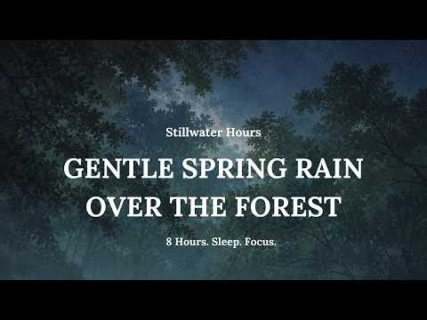 Stillwater Hours - Gentle Spring Rain Over The Forest