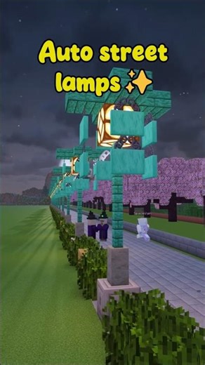 Minecraft Automatic Warped Street Lamps 💡