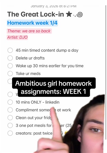 WEEK 1- see yall in homeroom or whatever !!!! ❤️ #ambition #successful #lifeadvice #careeradvice #lockin