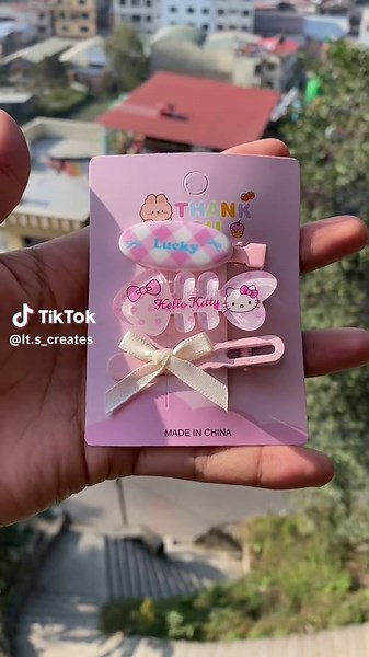 Hello kitty clip 🎀#clip #hellokitty #cute #bow #hairaccessories