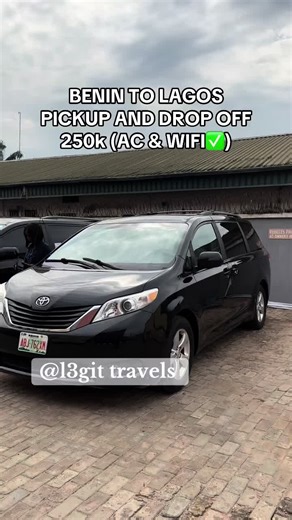 Benin to Lagos Transport: Pickup and Drop Off 250k
