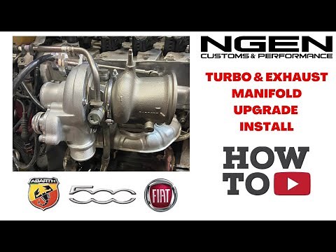 TURBO & EXHAUST MANIFOLD UPGRADE INSTALL on a FIAT 500 ABARTH - HOW TO!