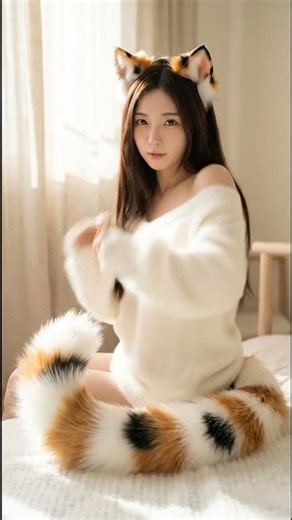 Real Life Neko Girl Transformation 😳💖 (So Cute!) #waifu #neko #shorts #cat #dance #cute #calicocat