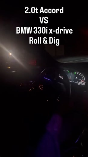 @4x.aidenn his 2.0t Accord vs a bmw 330i x drive from a 20 roll and a dig #10thgenaccord #honda #kseriesonly #k20c4 #k20turbo #accord10thgen #10thgenhondaaccord #rollrace #digrace #bmw335i #bmw330i #xdrive # | K20Joey