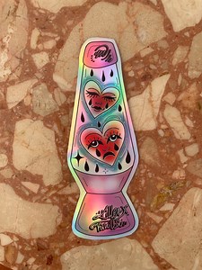 Lavalamp "heartbroken Stickers - Etsy UK