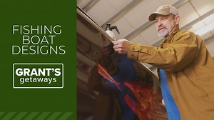 Artist and angler creates colorful boat designs | Grant's Getaways