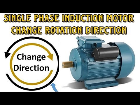 how to change single phase motor rotation direction single phase induction motor direction change