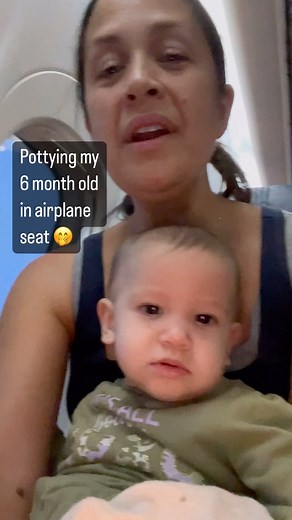 So far we’ve caught two poops and two pees on two flights and during our layover 🙌 Can’t imagine changing two poopy diapers in an airplane lavatory…..!🥴 Y’all! #eliminationcommunication is often easier on-the-go…we love it and rely on it for a fam 6 kids who are being toted here and there. DM or comment “EASYSTART” and I’ll send you my one pager to help you catch your first pee today. AND if you wanna learn EXACTLY how to potty your baby in public places…DM or comment “ONTHEGO” and I’ll give y