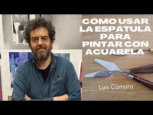 LEARN TO USE THE PALETTE KNIFE TO PAINT WITH WATERCOLOR.