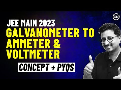Galvanometer to Ammeter & Voltmeter | Concept + PYQs | JEE Main & Advanced | Eduniti