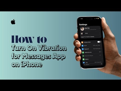 How to Turn On Vibration for Messages App on iPhone