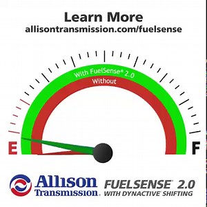122 reactions | Allison Transmission’s FuelSense® 2.0 makes a noticeable difference in your fuel economy without sacrificing performance. With innovative features to keep you going in both high-speed and start-stop duty-cycles, you’ll save your fleet up to 6% in annual fuel costs. Trust Allison to give you the ultimate advantage in fuel economy. See how FuelSense 2.0 works at https://fal.cn/3uL5A | Allison Transmission | Facebook