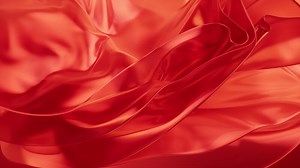 Transparent red multilayer cloth background, 3d rendering.