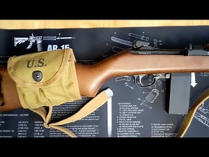 Magazine pouch and sling installation. Springfield armory M1 carbine airgun.