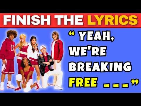 FINISH THE LYRICS: High School Musical Edition | Disney Songs Quiz