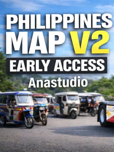 Philippines map version 2 early access | Batangas area. #eurotrucksimulator2 #ets2 #gaming #xycba #fyp